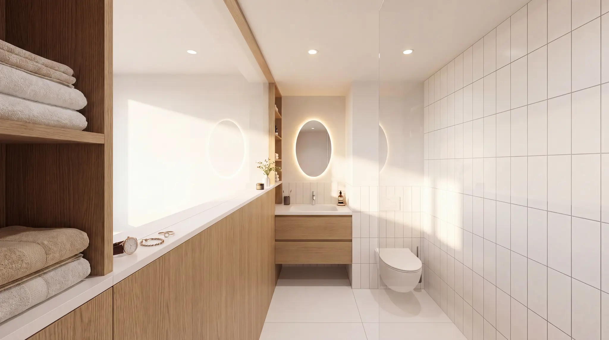 Badezimmer einer SMARTRAUM Wohnung